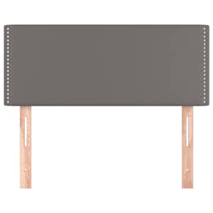 Čelo postele šedé 100x5x78/88 cm umělá kůže - obrázek 3