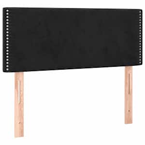 vidaXL voodipeats, must, 100x5x78/88 cm, samet