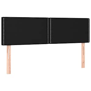 vidaXL voodipeatsid, must, 144x5x78/88 cm, kangas