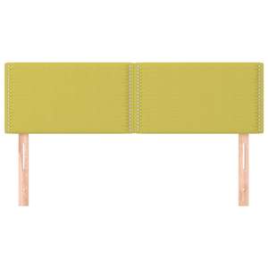 vidaXL Tăblii de pat, 2 buc., verde, 72x5x78/88 cm, textil