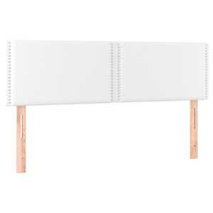 Čela postele bílá 144x5x78/88 cm umělá kůže - obrázek 2