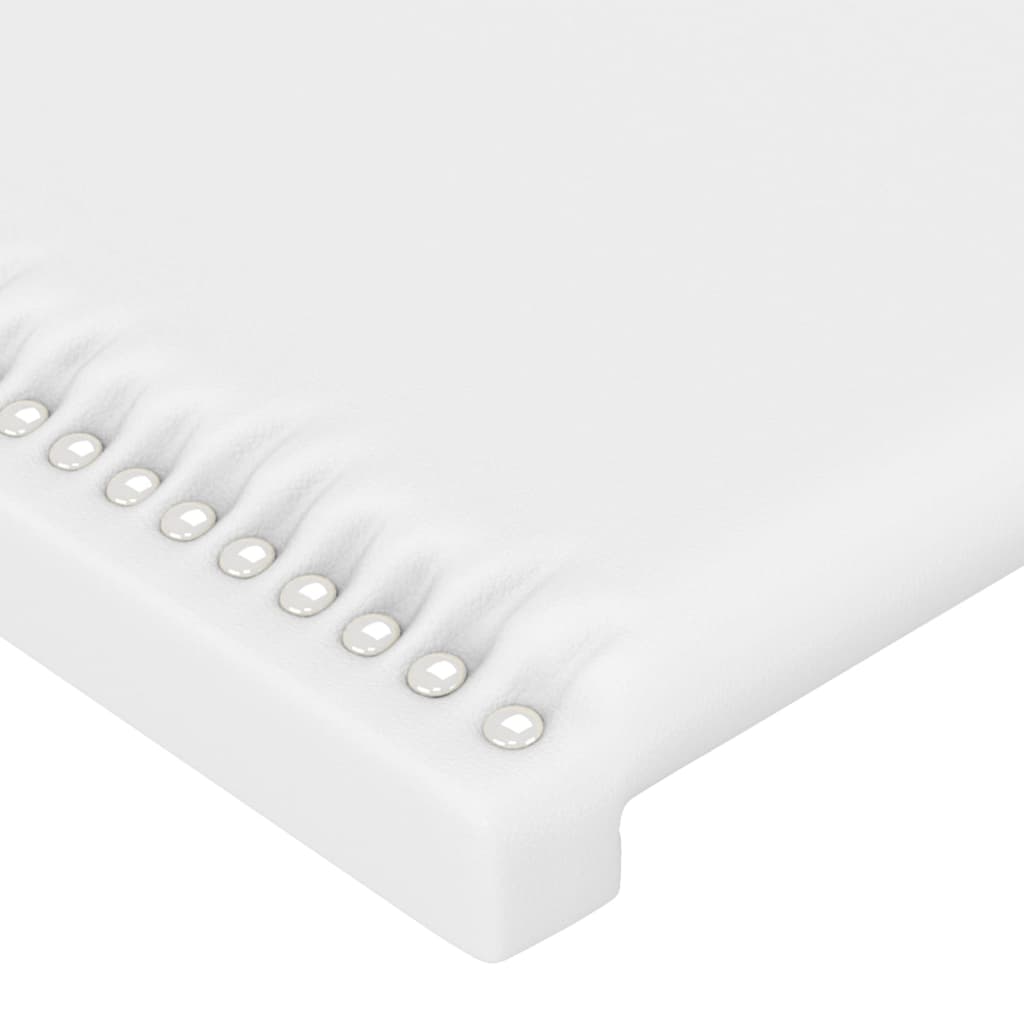 Čela postele 2 ks bílá 72 x 5 x 78/88 cm umělá kůže