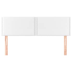 Čela postele bílá 144x5x78/88 cm umělá kůže - obrázek 3