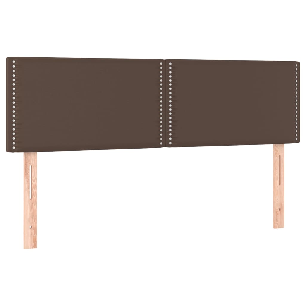Thumbnail - vidaXL Kopfteile 2 Stk. Braun 72x5x78/88 cm Kunstleder