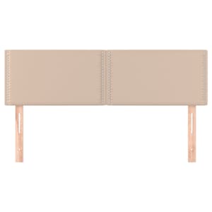 vidaXL Zagł&oacute;wki, 2 szt., cappuccino, 72x5x78/88 cm, sztuczna sk&oacute;ra