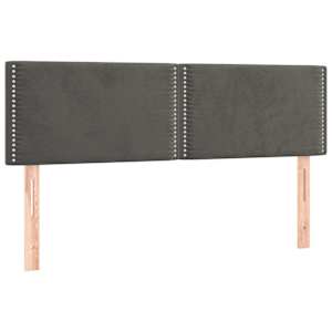 vidaXL voodipeatsid, tumehall, 144x5x78/88 cm, samet