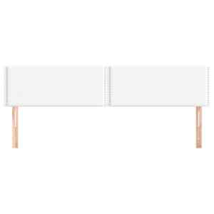 vidaXL Hoofdborden 2 st 80x5x78/88 cm kunstleer wit