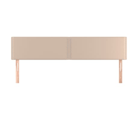 vidaXL Kopfteile Cappuccino-Braun 160x5x78/88 cm Kunstleder