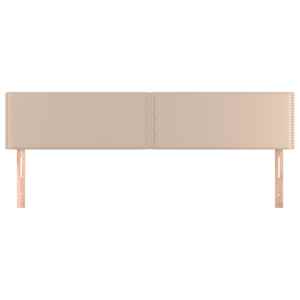 vidaXL Kopfteile Cappuccino-Braun 160x5x78/88 cm Kunstleder