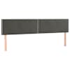 vidaXL voodipeatsid, tumehall, 160x5x78/88 cm, samet