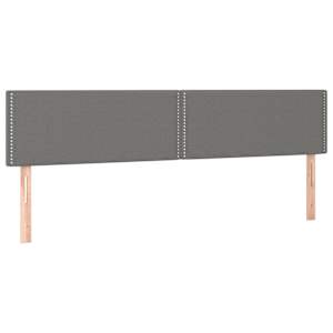 vidaXL voodipeatsid, tumehall, 180x5x78/88 cm, kangas