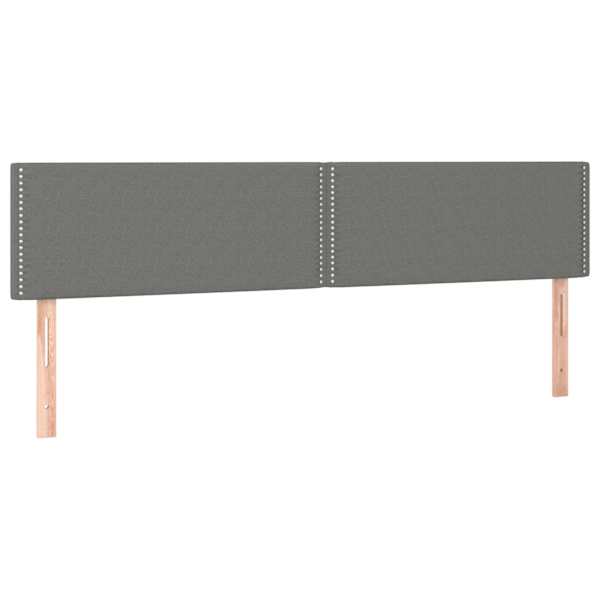 vidaXL voodipeatsid, tumehall, 180x5x78/88 cm, kangas