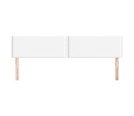 vidaXL Kopfteile Wei&szlig; 180x5x78/88 cm Kunstleder