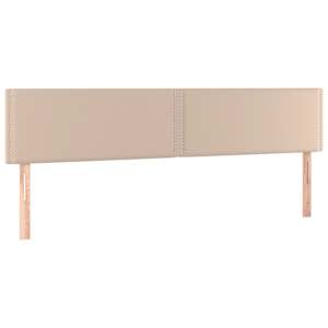 Čela postele 2 ks cappuccino 90x5x78/88 cm umělá kůže - obrázek 2
