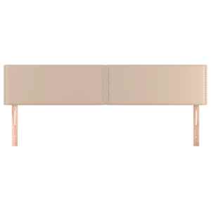 Čela postele 2 ks cappuccino 90x5x78/88 cm umělá kůže - obrázek 3