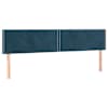 vidaXL voodipeatsid, tumesinine, 180x5x78/88 cm, samet