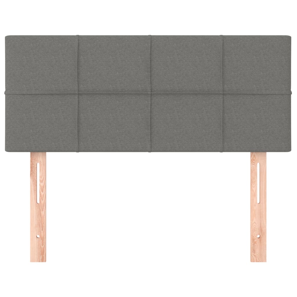 vidaXL Hoofdbord 80x5x78/88 cm stof donkergrijs grijs, foto 2