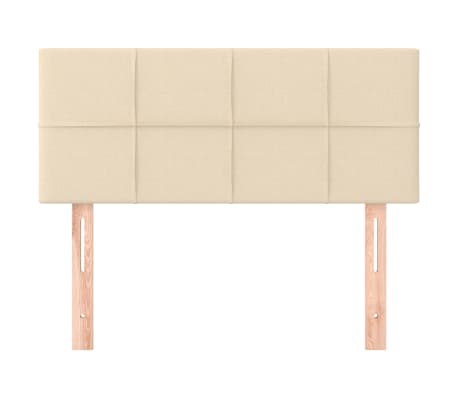 vidaXL Čelo postele kr&eacute;mov&eacute; 80 x 5 x 78/88 cm textil