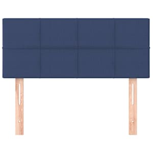 Čelo postele modré 80 x 5 x 78/88 cm textil - obrázek 3