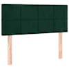 vidaXL voodiraam peats, tumeroheline, 80x5x78/88 cm, samet