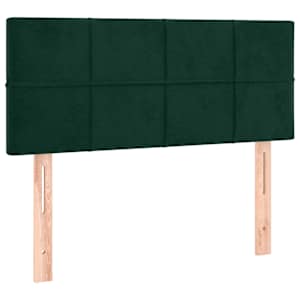 vidaXL voodiraam peats, tumeroheline, 80x5x78/88 cm, samet
