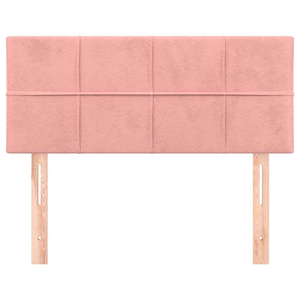 vidaXL Hoofdbord 80x5x78/88 cm fluweel roze, foto 2