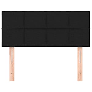 Čelo postele černé 90x5x78/88 cm textil - obrázek 3