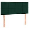 vidaXL voodiraam peats, tumeroheline, 90x5x78/88 cm, samet