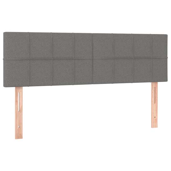 vidaXL voodipeatsid, tumehall, 144x5x78/88 cm, kangas