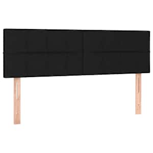 vidaXL voodipeatsid, must, 144x5x78/88 cm, kangas