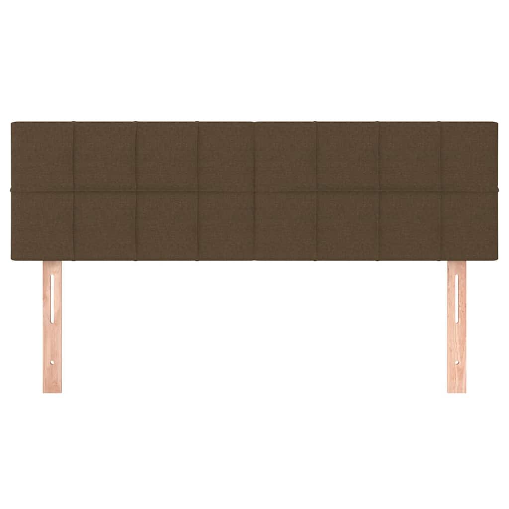 vidaXL Hoofdborden 144x5x78/88 cm stof donkerbruin bruin, foto 2
