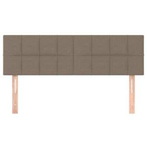Čela postele 2 ks taupe 72 x 5 x 78/88 cm textil - obrázek 3