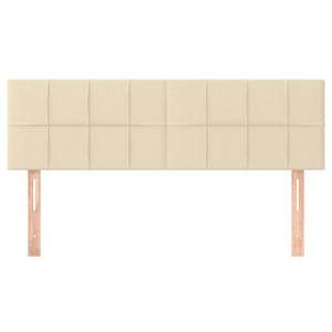 Čela postele krémová 144x5x78/88 cm látka - obrázek 3