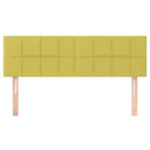 vidaXL Čela postele 2 ks zelen&aacute; 72 x 5 x 78/88 cm textil