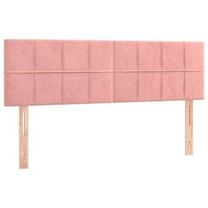 vidaXL voodipeatsid, roosa, 144x5x78/88 cm, samet