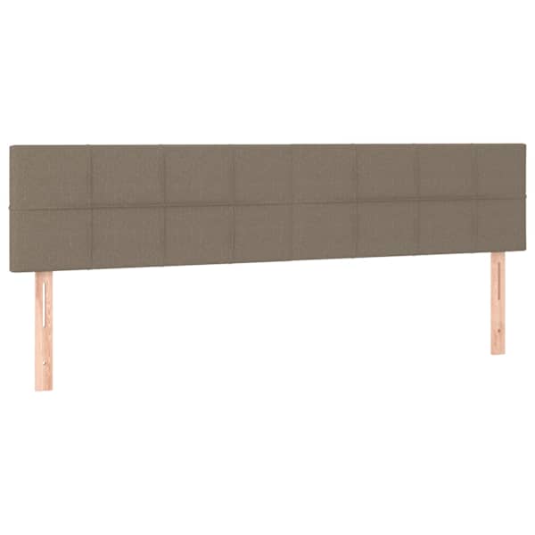 vidaXL voodipeatsid, pruunikashall, 160x5x78/88 cm, kangas
