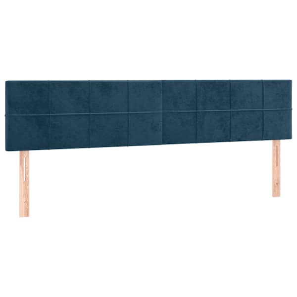 vidaXL voodipeatsid, tumesinine, 160x5x78/88 cm, samet