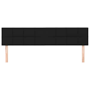 Čela postele černá 180x5x78/88 cm látka - obrázek 3