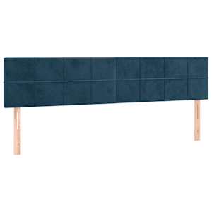 vidaXL voodipeatsid, tumesinine, 180x5x78/88 cm, samet