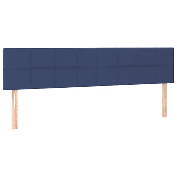 vidaXL voodipeatsid, sinine, 200x5x78/88 cm, kangas