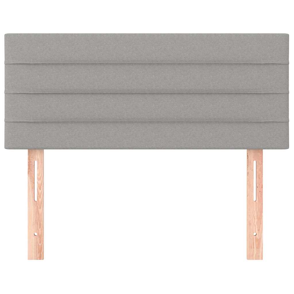 vidaXL Hoofdbord 80x5x78/88 cm stof lichtgrijs grijs, foto 2