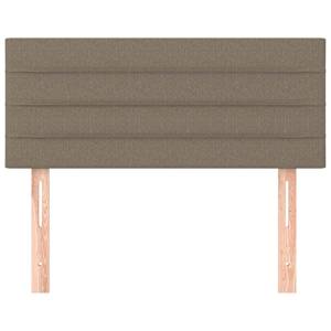Čelo postele taupe 80 x 5 x 78/88 cm textil - obrázek 3
