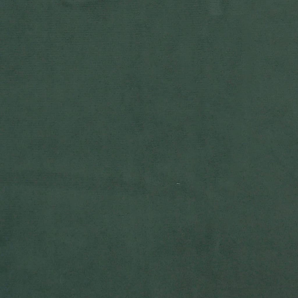 Sötétzöld bársony fejtámla 80 x 5 x 78/88 cm 