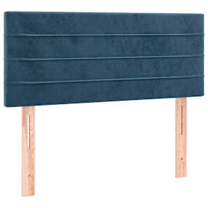vidaXL voodiraam peats, tumesinine, 80x5x78/88 cm, samet