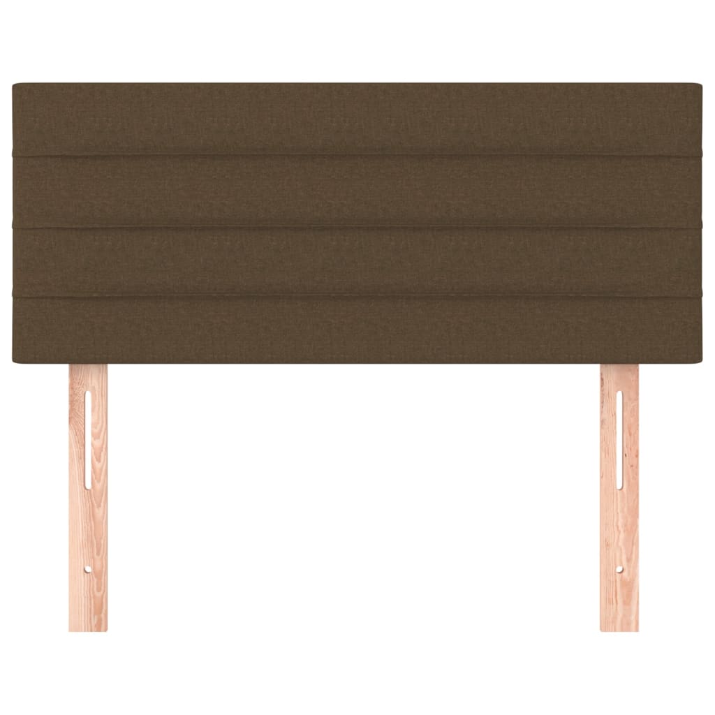vidaXL Hoofdbord 90x5x78/88 cm stof donkerbruin afbeelding