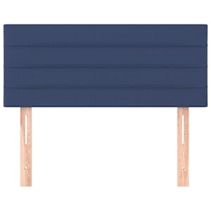Čelo postele modré 90x5x78/88 cm textil - obrázek 3
