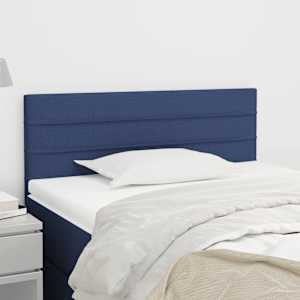 Čelo postele modré 90x5x78/88 cm textil - obrázek 1