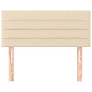 Čelo postele krémové 100x5x78/88 cm textil - obrázek 3