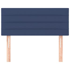 Čelo postele modré 100x5x78/88 cm textil - obrázek 3