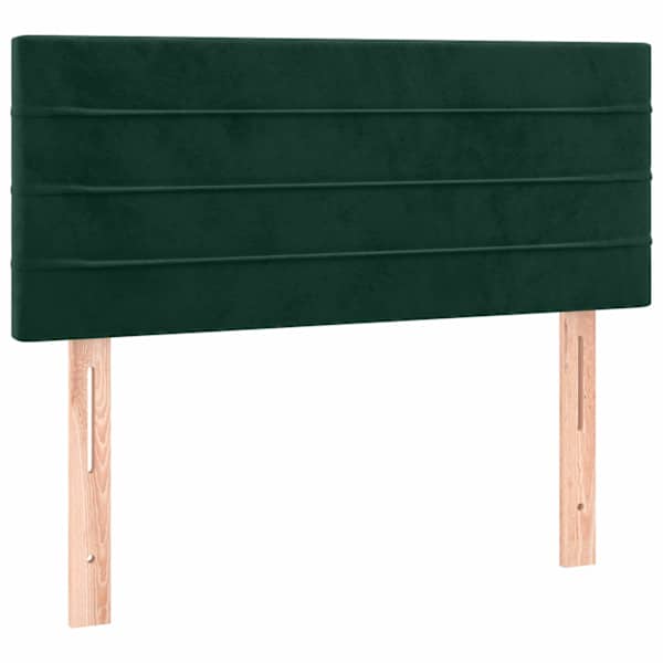 vidaXL voodiraam peats, tumeroheline, 100x5x78/88 cm, samet